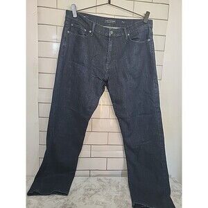 Lucky Brand Jeans Mens 36X32 Dark Blue 221 Straight Denim Western Casual Y2K